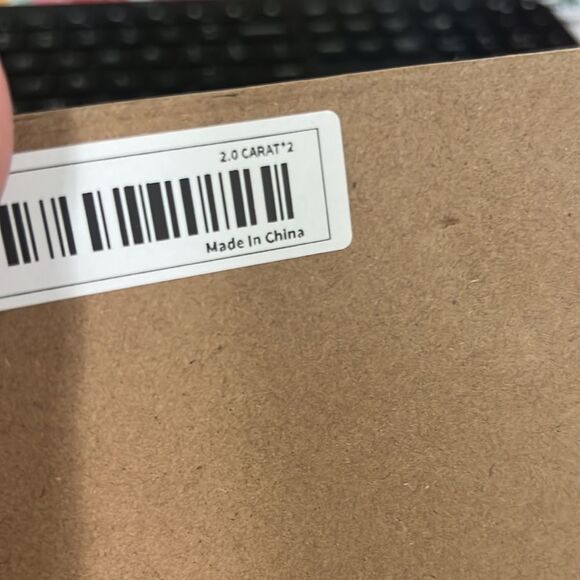 2CT Gorgeous Sterling Silver Moissanite Stud Earrings - Picture 5 of 5